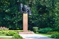 Barnaul, Russia, August, 17, 2016. The monument to Tsaplin Maksim Konstantinovich - Chairman of the military revolutionary