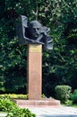 Barnaul, Russia, August, 17, 2016. The monument to Tsaplin Maksim Konstantinovich - Chairman of the military revolutionary