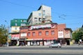 Barnaul, Russia, August, 17, 2016. Shopping center on the Avenue of Builders in Barnaul