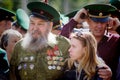 Former soldiers celebrating the Day of border guard