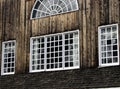 Barnboard Windows Royalty Free Stock Photo