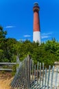 Barnegat Lighthouse and Dunes Royalty Free Stock Photo