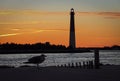 Barnegat Lighthouse in New Jersey Royalty Free Stock Photo