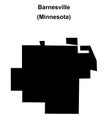 Barnesville outline map Royalty Free Stock Photo