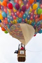 BARNEVELD, THE NETHERLANDS - AUGUST 28: Colorful air balloons ta