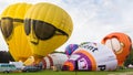 BARNEVELD, THE NETHERLANDS - AUGUST 28: Colorful air balloons ta