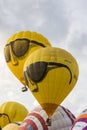 BARNEVELD, THE NETHERLANDS - AUGUST 28: Colorful air balloons ta