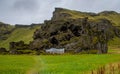 Barni built into a rock in Iceland Royalty Free Stock Photo