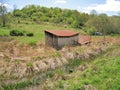 Barns along Virginia Creeper Trail Royalty Free Stock Photo