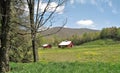 Barns along Virginia Creeper Trail Royalty Free Stock Photo