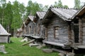 Barns of the Lapps in Arvidsjaur (Sweden) Royalty Free Stock Photo