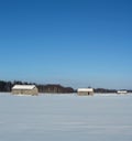 Barns in winter