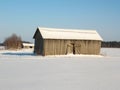 Barns in winter