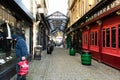 The Victorian Arcade shopping area in Barnsley in England