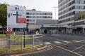 Barnsley NHS Hospital sign with Emergency Department