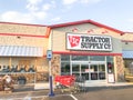 Entrance of Tractor Supply hardware and home improvement store in Texas Royalty Free Stock Photo