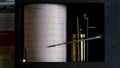 Barograph. Old barometer is a self-recording device for continuous recording. Royalty Free Stock Photo