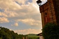 Barolo, Piedmont, Italy. July 2018. From the castle you have magnificent views of the surrounding countryside Royalty Free Stock Photo