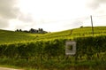 Barolo, Piedmont, Italy. July 2018. From the castle you have magnificent views of the surrounding countryside Royalty Free Stock Photo