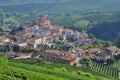 Barolo, vineyard and hills of the Langhe region. Piemonte, Italy Royalty Free Stock Photo