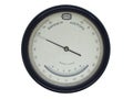 Barometer aneroid retro isolated on white background Royalty Free Stock Photo