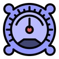 Barometer icon color outline vector Royalty Free Stock Photo