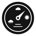 Barometer icon, simple style Royalty Free Stock Photo