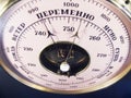 Barometer shows on weather changing Royalty Free Stock Photo