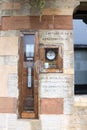 Barometer, Thermometer and Baragraph outside Winchester Guildhall Royalty Free Stock Photo