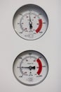 barometers indicate the pressure Royalty Free Stock Photo