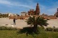 Baron Empain Palace in Cairo, Egypt  Le Palais Hindou exterior daylight shot Royalty Free Stock Photo