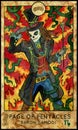 Baron Samedi. Page of pentacles Royalty Free Stock Photo