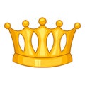 Baroness crown icon, cartoon style Royalty Free Stock Photo
