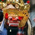 Barong dance mask of lion, Indonesia Royalty Free Stock Photo