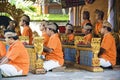 Barong Dance Musicians, Bali, Indonesia Royalty Free Stock Photo