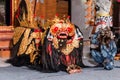 Barong dance, the religious dance in Bali based on the great Hindi epics of Ramayana, Bali, Indonesia