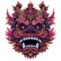 Barong Mask. Balinese Traditional Art and Culture Royalty Free Stock Photo