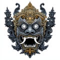 Barong Mask. Balinese Traditional Art and Culture Royalty Free Stock Photo