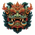 Barong Mask. Balinese Traditional Art and Culture