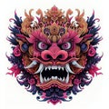 Barong Mask. Balinese Traditional Art and Culture