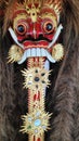 Barong and Rangda used in Bali traditional religious dance