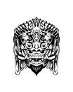 Barongan is a culture from indonesia