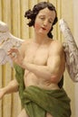 Baroque angel sculpture Royalty Free Stock Photo