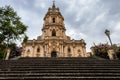 The baroque architecture Saint George cathedral of Modica in Sicily in Italy