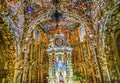 Baroque Basilica Altar Colorful Church Santa Maria Tonantzinta Cholula Mexico