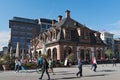 The baroque building cafe Hauptwache in the city of Frankfurt, Germany Royalty Free Stock Photo