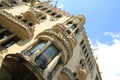 Baroque building facade in Barcelona, Spain Royalty Free Stock Photo