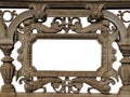 Baroque cast iron frame Royalty Free Stock Photo