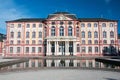 Baroque castle Bruchsal with water reflection