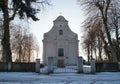 Baroque Catholic Church in winter